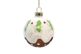 Glitter Christmas Pudding Christmas Decorations